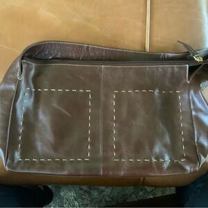 Vintage Maxx New York Brown Leather Bag